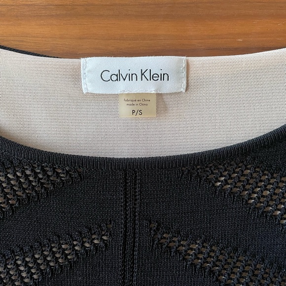 Calvin Klein Black Illusion Dress  - size small - Picture 6 of 7